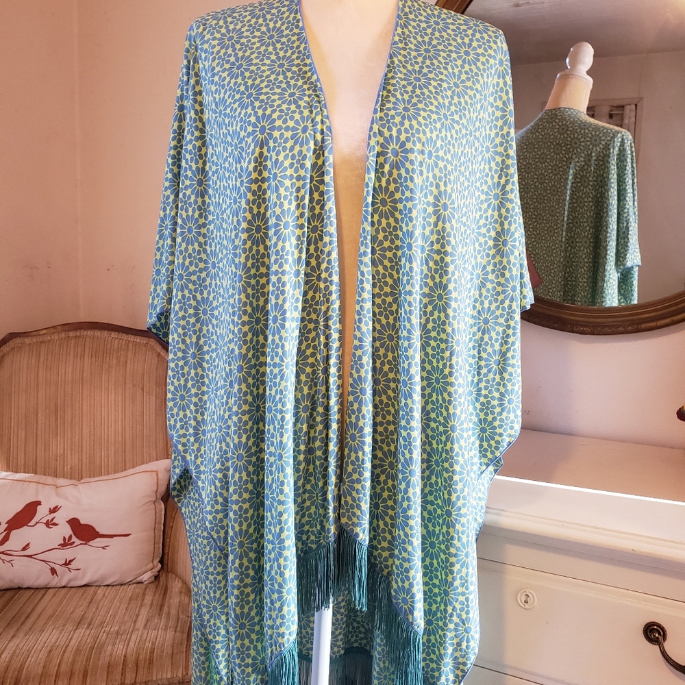 House of Skye Kimono-style Fringed Wrap